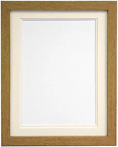 Frames by Post 25mm Black Photo Picture Poster Frame with Ivory Mount ...