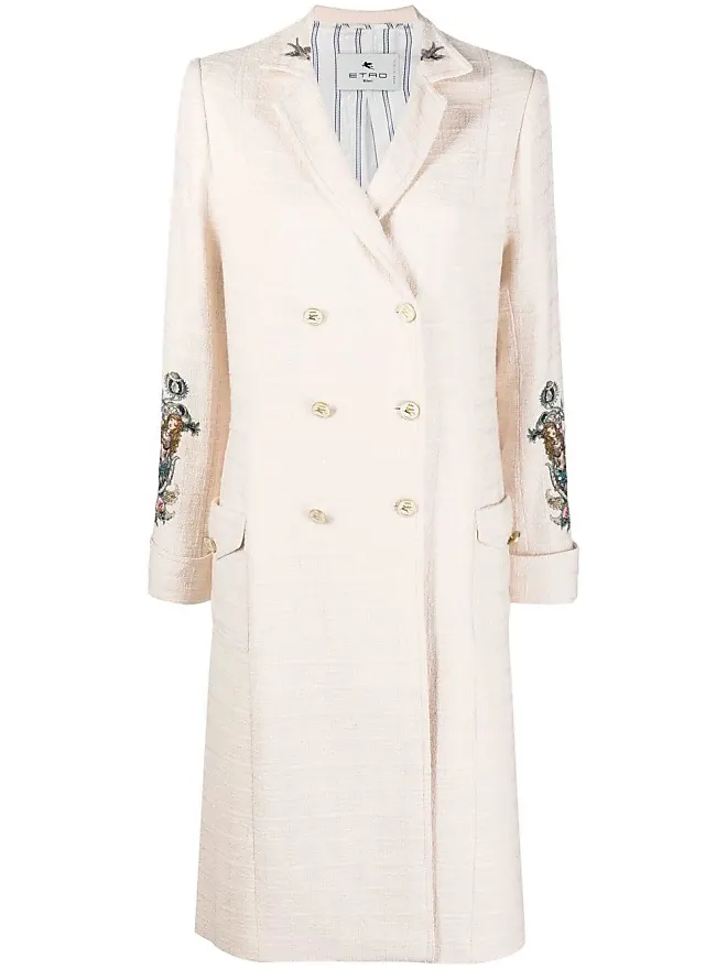 Herno faux-fur single-breasted coat - Neutrals