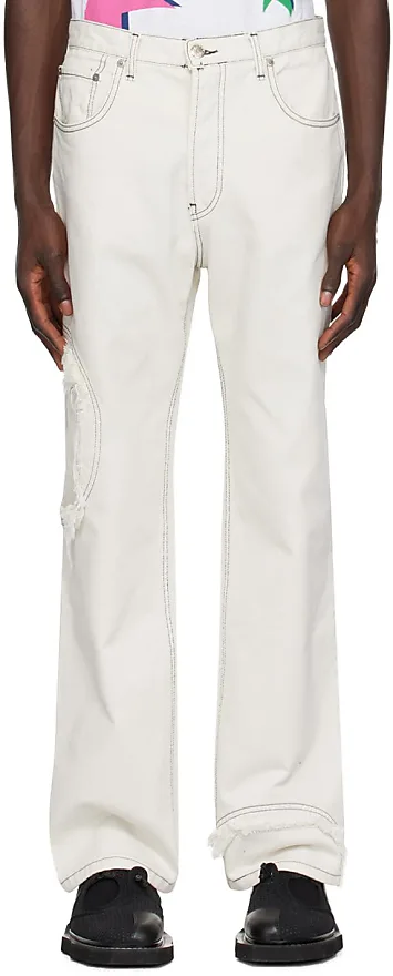 Compare Prices for Off-White Circle Window Jeans - Edward Cuming | Stylight