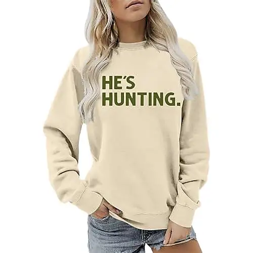 Generic Sweatshirts de Noël pour femmes 2025 Haut chaud Hes Hunting