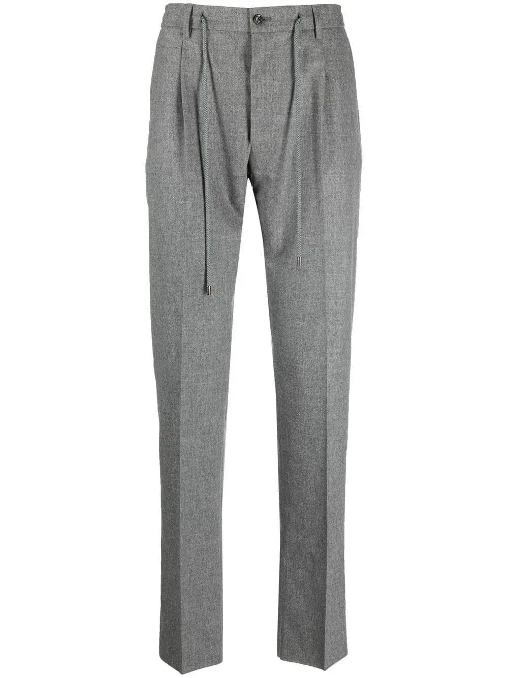 Moorer cropped wool track pants - Blue