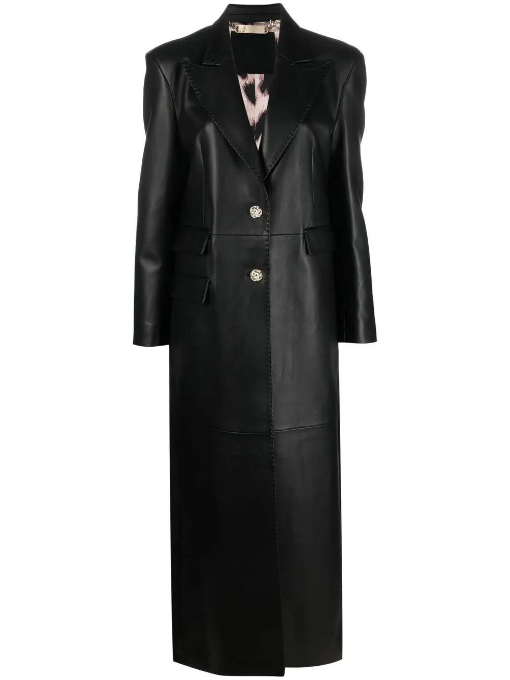 Fabiana Filippi padded single-breasted coat - Black