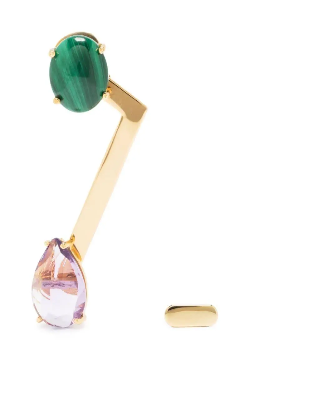 SUOT STUDIO Conexiones N2 gemstones earrings - Gold