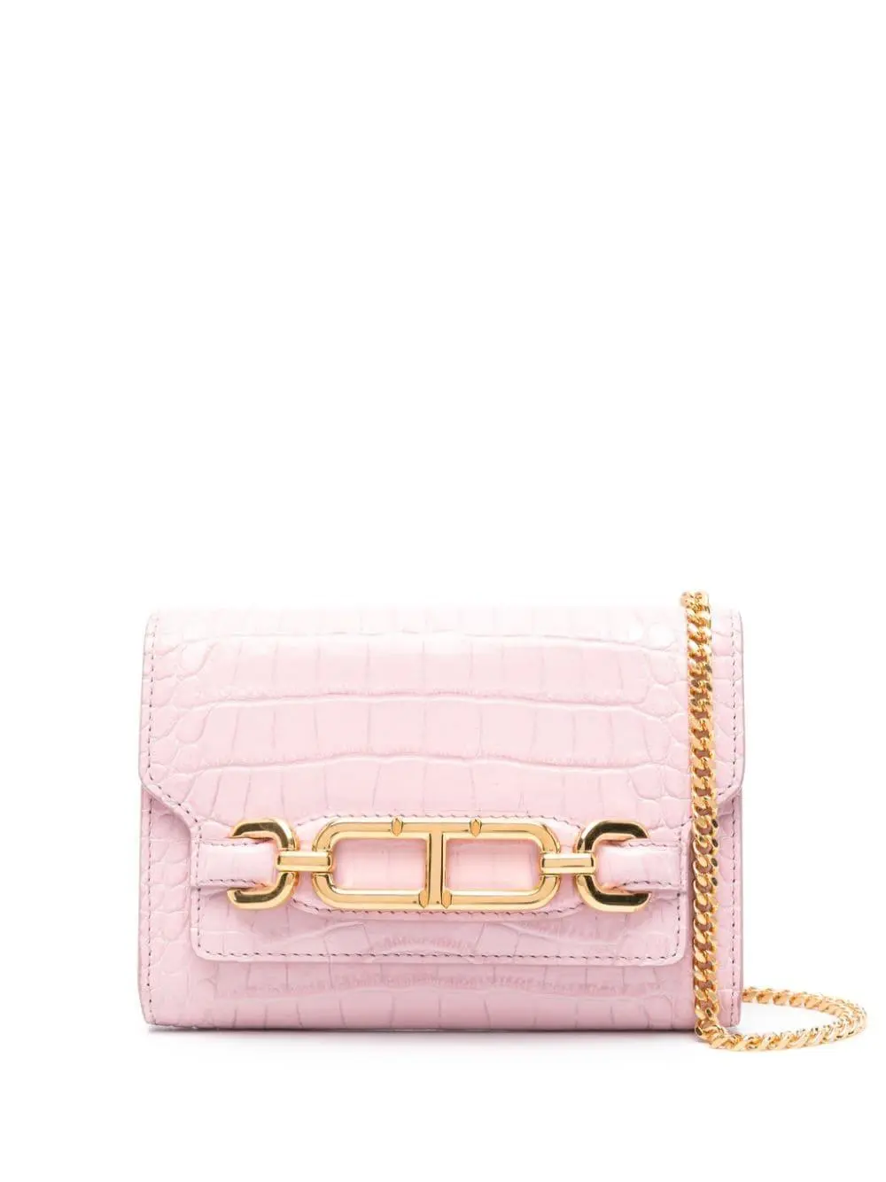 Whitney Mini croc-effect leather shoulder bag